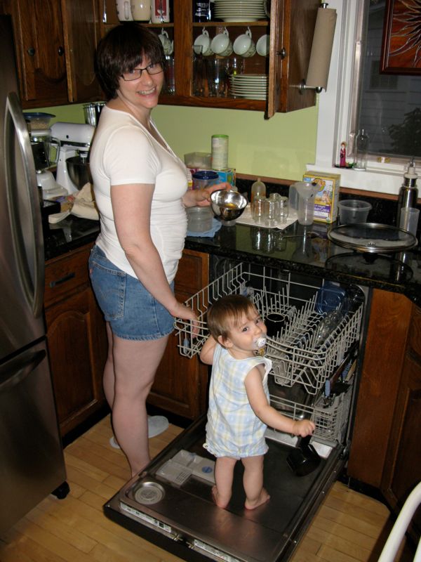 Helping Mommy Empty the Dishwasher