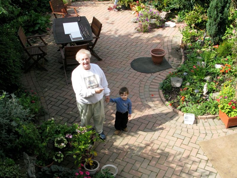 With Grandma in the Garden