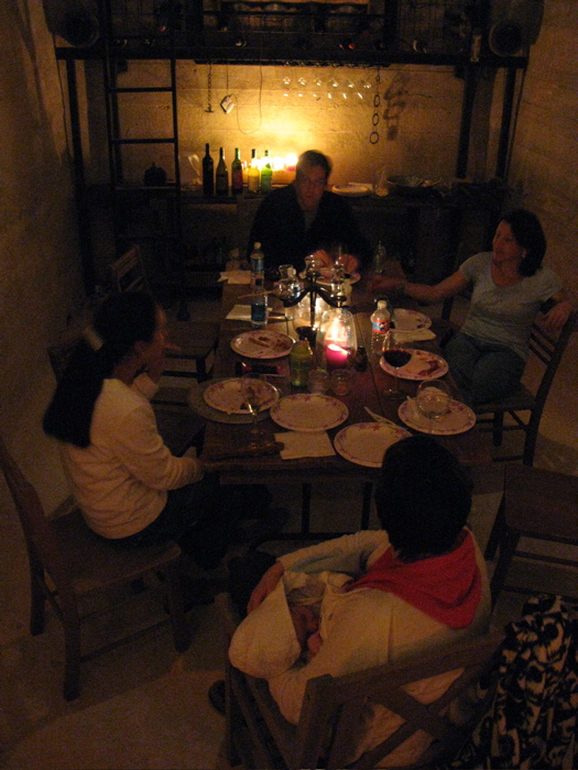 Evening at the Wine Cellar